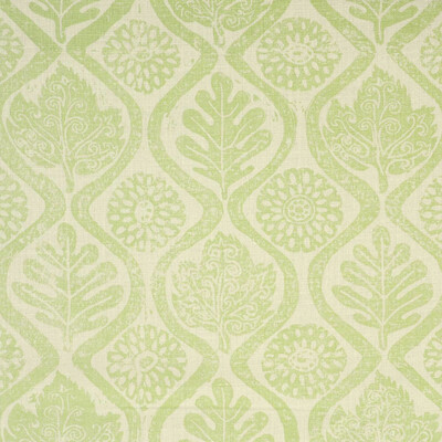 Lee Jofa BFC-3514.23.0 Oakleaves Multipurpose Fabric in Lime/White/Light Green