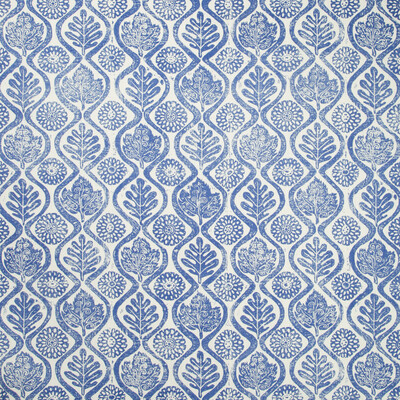 Lee Jofa BFC-3514.50.0 Oakleaves Multipurpose Fabric in Azure/Blue/Dark Blue