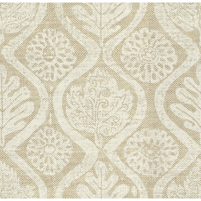 Lee Jofa BFC-3515.1.0 Oakleaves Multipurpose Fabric in White/oat/Beige/White