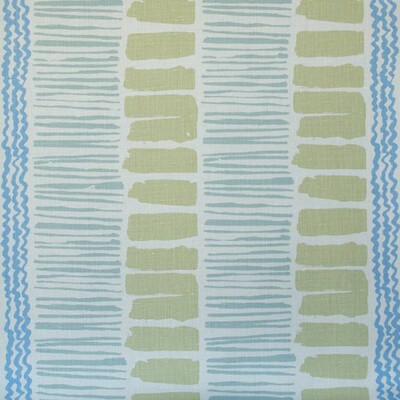 Lee Jofa BFC-3624.315.0 Saltaire Multipurpose Fabric in Light Green/aqua/cornflower/Beige/Light Green/Light Blue
