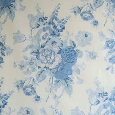 Lee Jofa BFC-3626.5.0 Grenville Glazed Chintz Multipurpose Fabric in Blue/Beige/Light Blue