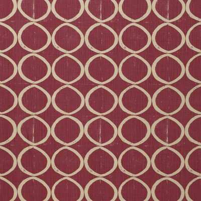 Lee Jofa BFC-3665.717.0 Circles Multipurpose Fabric in Berry/Pink/Red