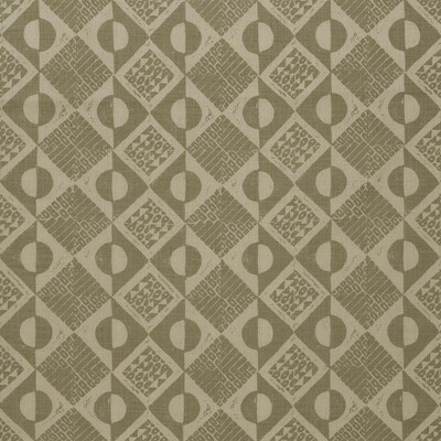 Lee Jofa BFC-3666.113.0 Circles And Squares Multipurpose Fabric in Dove/Taupe/Khaki