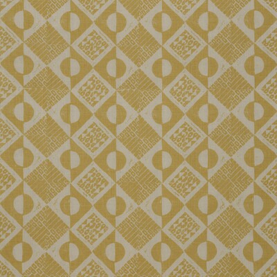 Lee Jofa BFC-3666.40.0 Circles And Squares Multipurpose Fabric in Ochre/Yellow