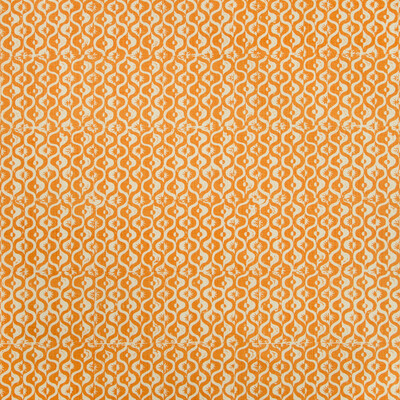 Lee Jofa BFC-3669.12.0 Small Medallion Multipurpose Fabric in Tangerine/Orange