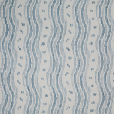Lee Jofa BFC-3687.1115.0 Ikat Stripe Multipurpose Fabric in Pale Blue/Light Blue/Blue