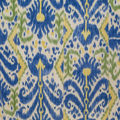 Lee Jofa BFC-3688.514.0 Kamara Multipurpose Fabric in Blue/yellow/Blue/Yellow