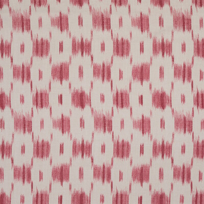 Lee Jofa BFC-3702.197.0 Ikat Check Multipurpose Fabric in Rose/Ivory/Red