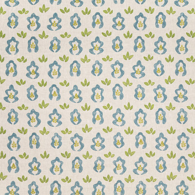 Lee Jofa BFC-3708.353.0 Springfield Multipurpose Fabric in Aquamarine/Beige/Blue/Green