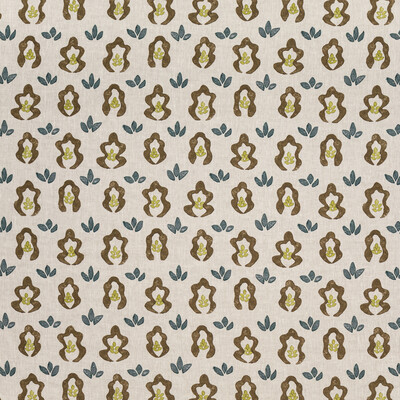 Lee Jofa BFC-3708.630.0 Springfield Multipurpose Fabric in Walnut/Beige/Brown/Olive Green