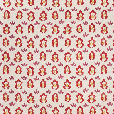 Lee Jofa BFC-3708.910.0 Springfield Multipurpose Fabric in Red/Beige/Gold