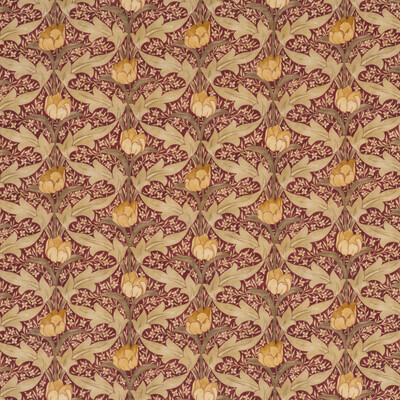 GP&J Baker BP10622.2.0 Tulip & Jasmine Multipurpose Fabric in Red/ochre
