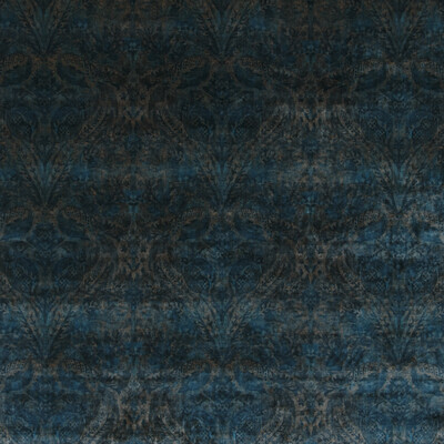 GP&J Baker BP10646.2.0 Royal Damask Velvet Multipurpose Fabric in Sapphire