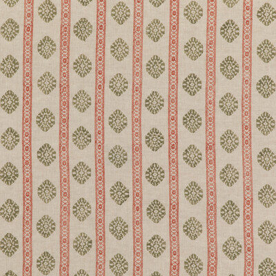 GP&J Baker BP10821.5.0 Alma Drapery Fabric in Red/green
