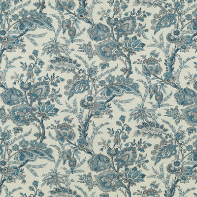 GP&J Baker BP10830.2.0 Jewel Indienne Multipurpose Fabric in Blue/sand