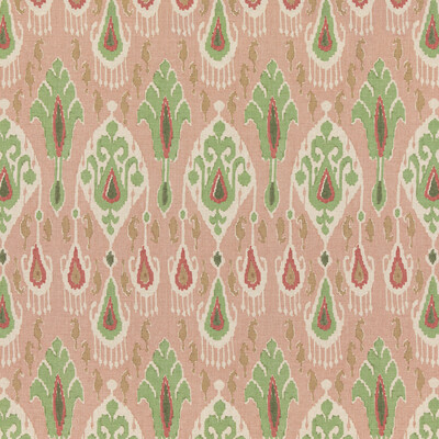 G P & J Baker BP10853.4.0 Ikat bokhara Multipurpose Fabric in Rose/green/Pink/Green