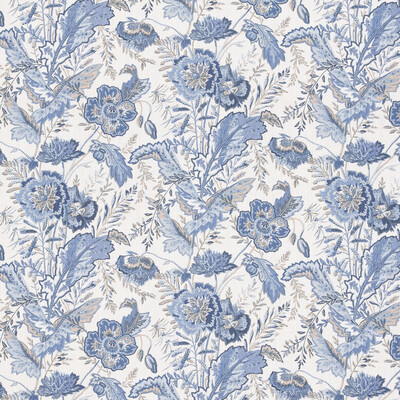 G P & J Baker BP10938.1.0 Indienne Flower Multipurpose Fabric in Blue/White/Beige