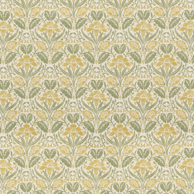 G P & J Baker BP10979.2.0 Iris Meadow Multipurpose Fabric in Yellow/green/Yellow/Green/White