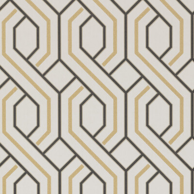 GP&J Baker BW45081.4.0 Parterre Wallcovering in Charcoal/bronze