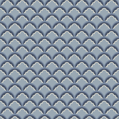 G P & J Baker BW45099.1.0 Mount Temple Small Wallcovering in Blue