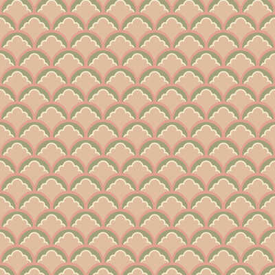 G P & J Baker BW45099.2.0 Mount Temple Small Wallcovering in Blush/green/Pink/Green