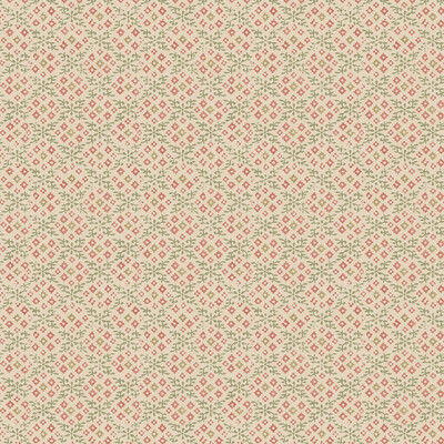 G P & J Baker BW45115.3.0 Grantly Wallcovering in Red/green/Red/Green/Beige