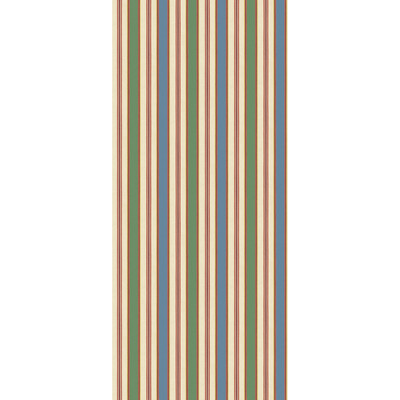 G P & J Baker BW45131.7.0 Melbourne Stripe Wallcovering in Jazz/Blue/Green/Red