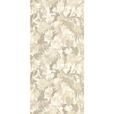 G P & J Baker BW45132.3.0 Tropical Floral Wallcovering in Stone/Beige