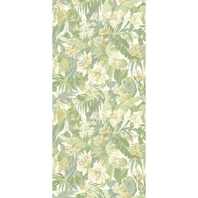 G P & J Baker BW45132.4.0 Tropical Floral Wallcovering in Soft Green/Green/Ivory