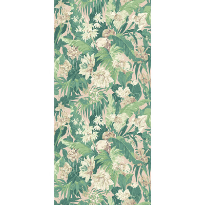 G P & J Baker BW45132.5.0 Tropical Floral Wallcovering in Blush/green/Green/Pink