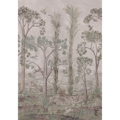 G P & J Baker BW45141.1.0 Tall Trees Wallcovering in Soft Green/Green/Brown/White