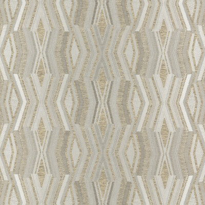 Threads ED85278.2.0 Meridian Drapery Fabric in Silver/Grey