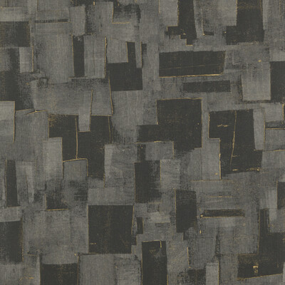Threads EW15018.985.0 Cubist Wallcovering in Charcoal/Black