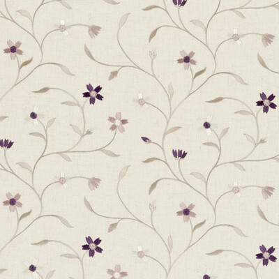 Clarke And Clarke F0599/02.CAC.0 Mellor Drapery Fabric in Heather
