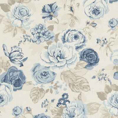 Clarke And Clarke F0622/01.CAC.0 Genevieve Multipurpose Fabric in Chambray
