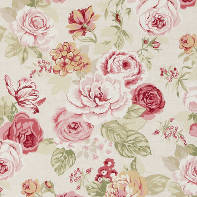 Clarke And Clarke F0622/04.CAC.0 Genevieve Multipurpose Fabric in Old rose