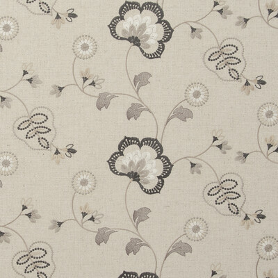 Clarke And Clarke F0735/03.CAC.0 Chatsworth Drapery Fabric in Charcoal