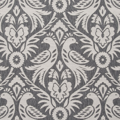 Clarke And Clarke F0737/03.CAC.0 Harewood Multipurpose Fabric in Charcoal