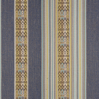 Clarke And Clarke F0811/04.CAC.0 Totem Upholstery Fabric in Indigo