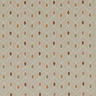 Clarke And Clarke F0936/05.CAC.0 Healey Drapery Fabric in Spice