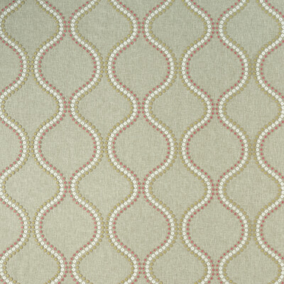Clarke And Clarke F1006/05.CAC.0 Layton Drapery Fabric in Pink/apple