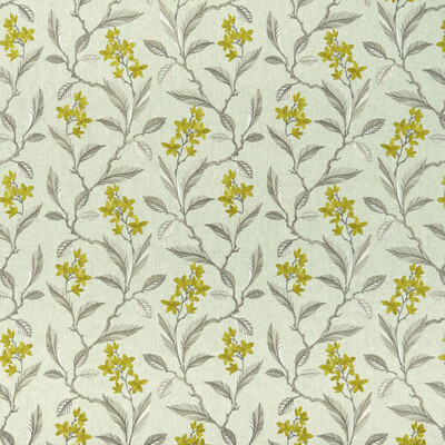 Clarke And Clarke F1008/01.CAC.0 Melrose Drapery Fabric in Chartreuse