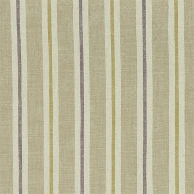 Clarke And Clarke F1046/03.CAC.0 Sackville stripe Multipurpose Fabric in Heather/linen