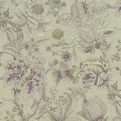 Clarke And Clarke F1048/04.CAC.0 Sissinghurst Multipurpose Fabric in Heather/olive