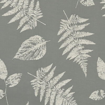 Clarke And Clarke F1059/04.CAC.0 Foliage Drapery Fabric in Pewter