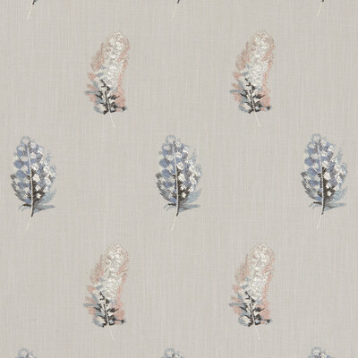Clarke And Clarke F1082/01.CAC.0 Plumis Drapery Fabric in Blush/linen
