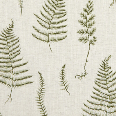 Clarke And Clarke F1092/03.CAC.0 Lorelle Drapery Fabric in Natural/forest