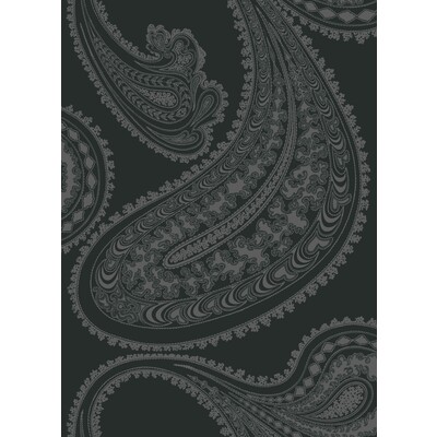 Cole & Son F111/10037.CS.0 Rajapur Multipurpose Fabric in Char Blk/Charcoal/Black