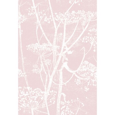 Cole & Son F111/5018.CS.0 Cow Parsley Multipurpose Fabric in Wht Balle Slip/Pink