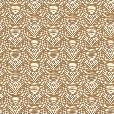 Cole & Son F111/8032.CS.0 Feather Fan Upholstery Fabric in Crm Gingr/Brown/Rust